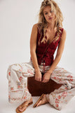 Free People Eden Printed High Slouchy Jeans