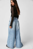 Free People Equinox Denim Trouser