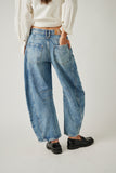 Free People Mid Rise Good Luck  Barrel