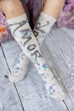 Magnolia Pearl Floral Amor OTK Socks