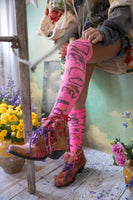 Magnolia Pearl Floral Love Amor OTK Socks