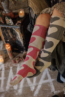 Magnolia Pearl Block Heart OTK Socks