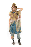 Magnolia Pearl Applique Artist Smock Dress
