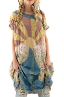 Magnolia Pearl Applique Artist Smock Dress