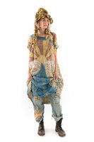 Magnolia Pearl Applique Artist Smock Dress