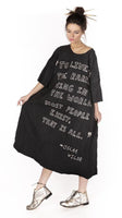 Magnolia Pearl Wilde Artist Smock Dress Raw Neck Edges