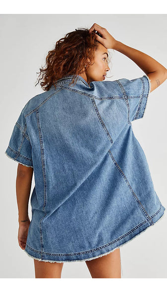 Free People Elliot Denim Tunic