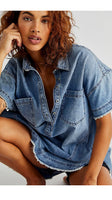 Free People Elliot Denim Tunic