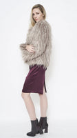 Furious Fur Faux Feather Jacket