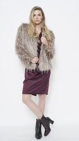 Furious Fur Faux Feather Jacket