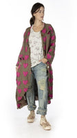 Magnolia Pearl Emery Coat Linen Heart Applique