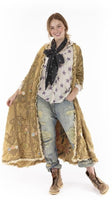 Magnolia Pearl Satin Embr OLeary Coat Distressing Fading