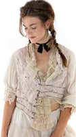 Magnolia Pearl Cotton Silk Embroidered Penella Cropped Layering Jacket