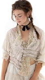 Magnolia Pearl Cotton Silk Embroidered Penella Cropped Layering Jacket
