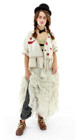 Magnolia Pearl Cotton Twill Binky Jacket with Embroidery Applique Printed Lining