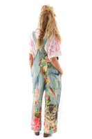 Magnolia Pearl Floral Appliqué Overalls