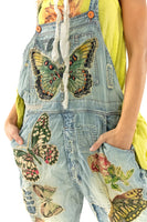 Magnolia Pearl Butterfly Applique Overalls