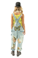 Magnolia Pearl Butterfly Applique Overalls