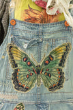 Magnolia Pearl Butterfly Applique Overalls