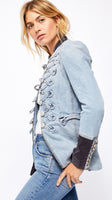 Free People DENIM SEAMED AND STRUCTUR