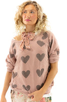 Magnolia Pearl Rory Heart SweatShirt