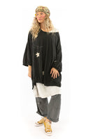 Magnolia Pearl Applique Star Moon Francis Oversize T