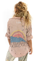 Magnolia Pearl Kelly Western Shirt Love Print Back