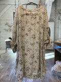 Magnolia Pearl Cotton Jrsy Oversize Floral Print Francis Pullover T Distressing and Fading