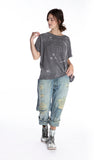Magnolia Pearl Cotton Jersey Galaxy Dust T Boyfriend Cut