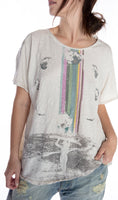 Magnolia Pearl Cotton Jersey Rainbow Surfer T Boyfriend Cut