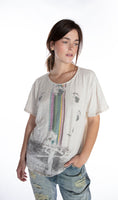 Magnolia Pearl Cotton Jersey Rainbow Surfer T Boyfriend Cut
